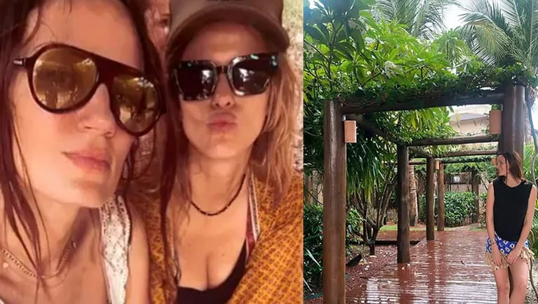 Mery del Cerro y Paula Chaves compartieron las fotos de sus vacaciones en Brasil, en un hotel todo incluido.