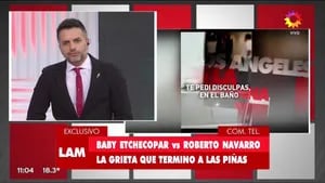 Baby Etchecopar admitió la pelea con Roberto Navarro: "Le pedí disculpas y empezó a tirarme trompadas en el baño"