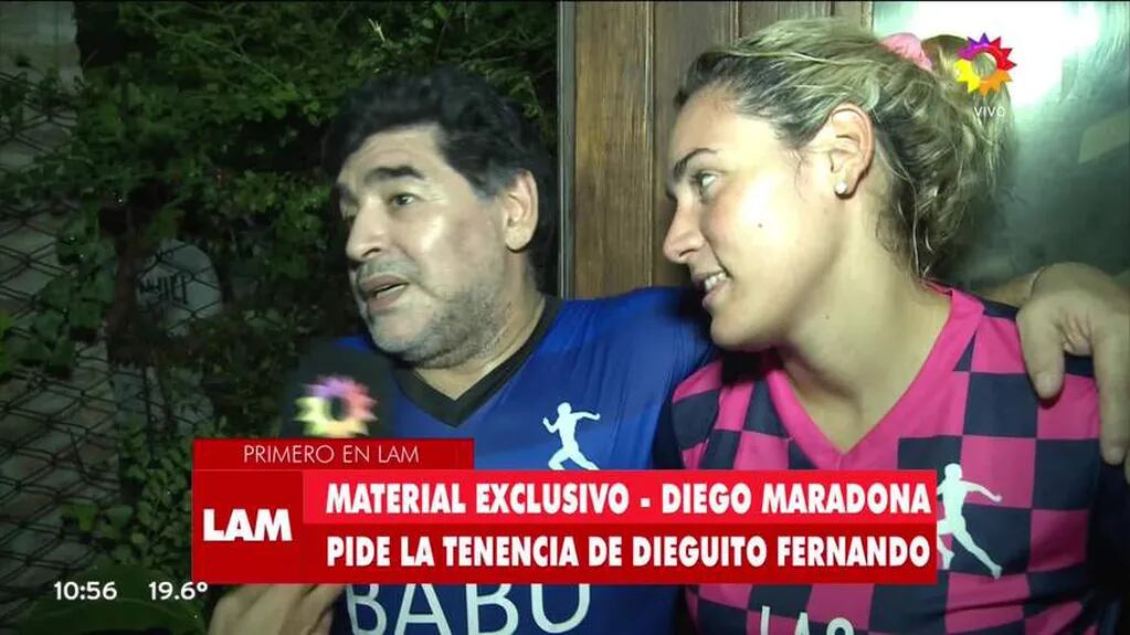 Diego Maradona aseguró estar dispuesto a pedir la tenencia de Dieguito Fernando