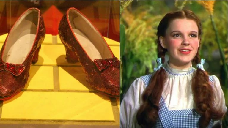 El FBI recuperó los zapatos que Judy Garland usó en The Wizard of Oz