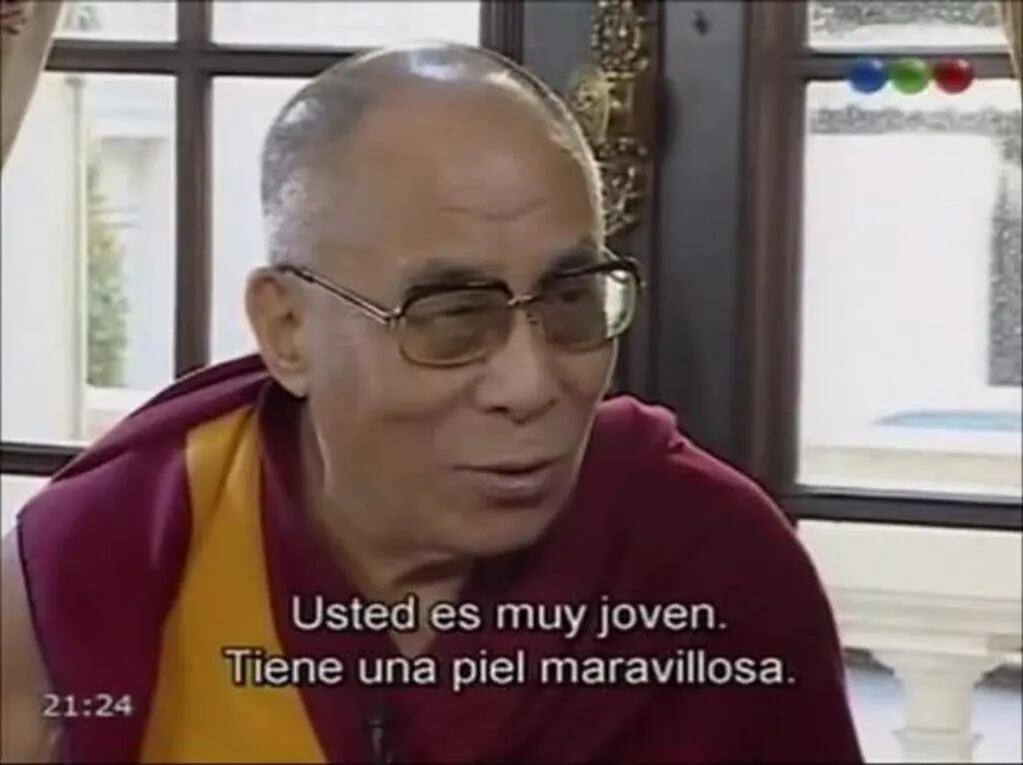 Mirá el video con la entrevista de Susana al Dalai Lama
