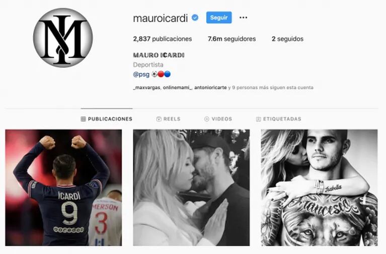 El nuevo guiño de Mauro Icardi a Wanda Nara en plena crisis matrimonial: la volvió a seguir en Instagram