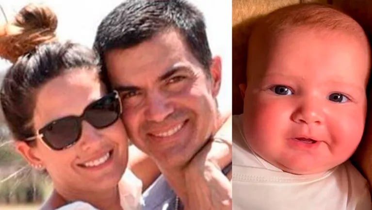 Dulces mensajes de Isabel Macedo y Juan Manuel Urtubey por los cuatro meses de su beba Julia.
