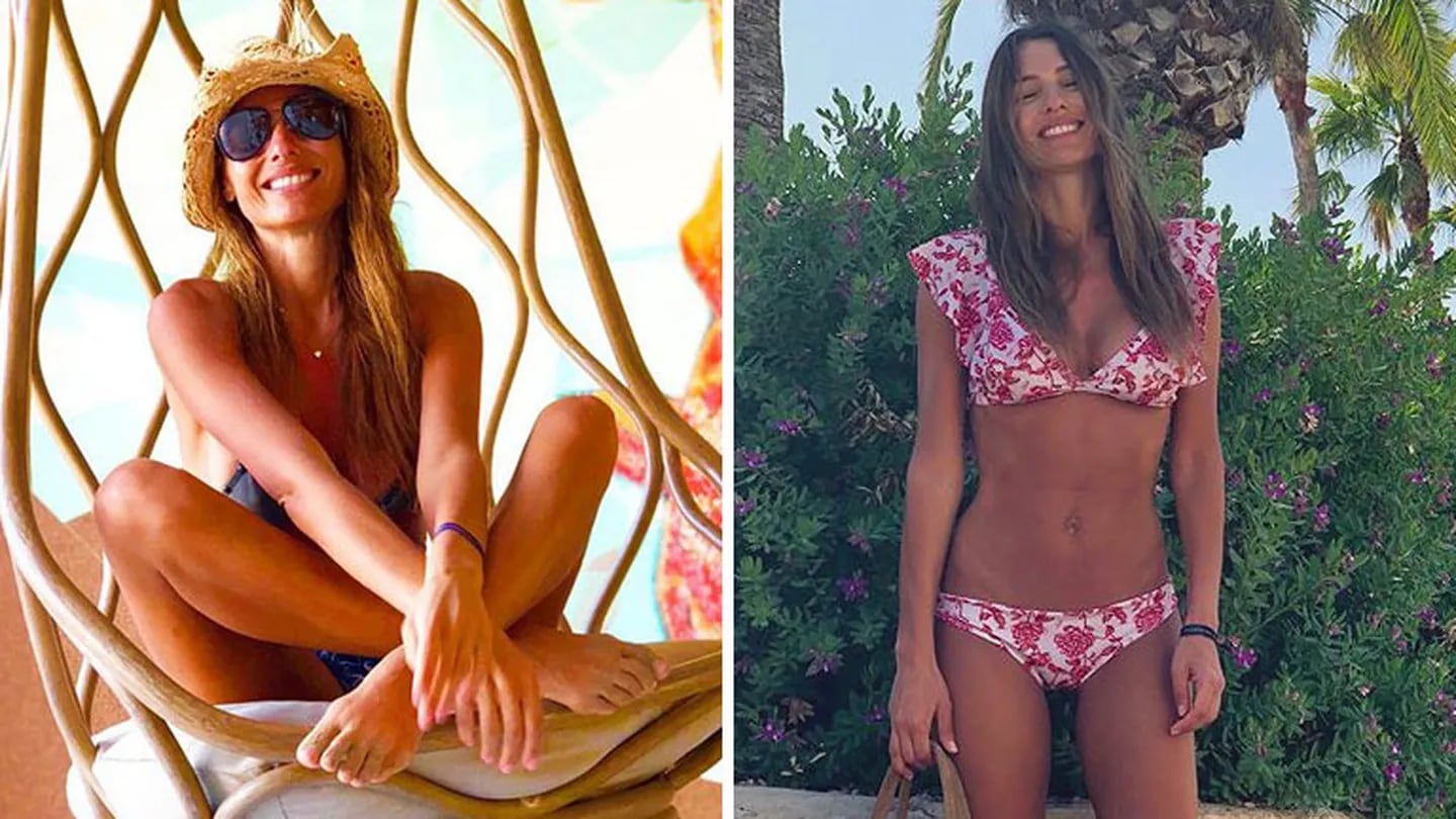 Pampita, diosa total en Ibiza para una campaña de trajes de baño. (Foto; Instagram)
