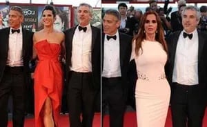El papelón de la actriz mexicana Lucía Méndez por una foto falsa con George Clooney. (Foto: Web)