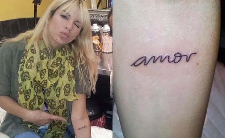 Gimena Accardi y el sexto tatuaje, que ella misma diseñó. (Foto:@gimeaccardi)