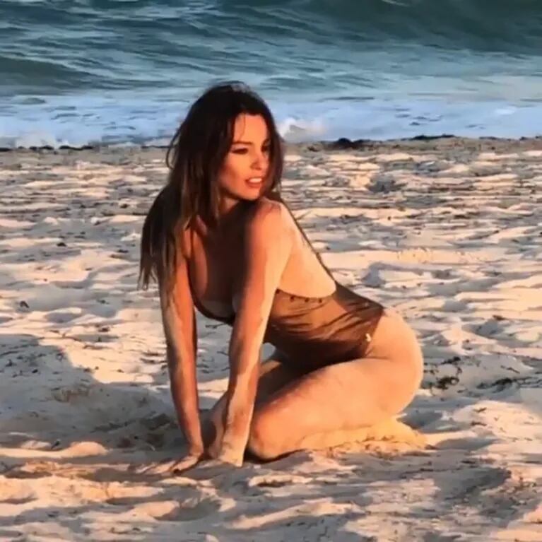 Pampita, súper sexy en las paradisíacas playas de México: "Cuando todo es perfecto para la foto perfecta"