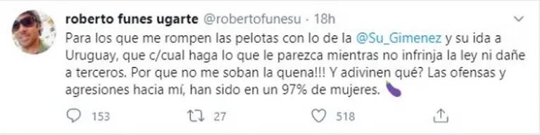 Robertito Funes estalló tras las críticas por defender a Susana Giménez: "Por qué no me soban la quena"