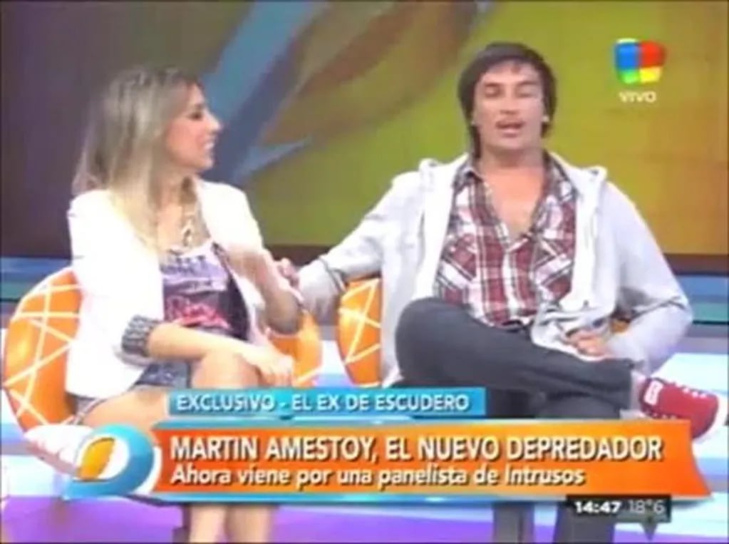 Martín Amestoy piropeó al panel de Intrusos y contó a que famosa vio desnuda