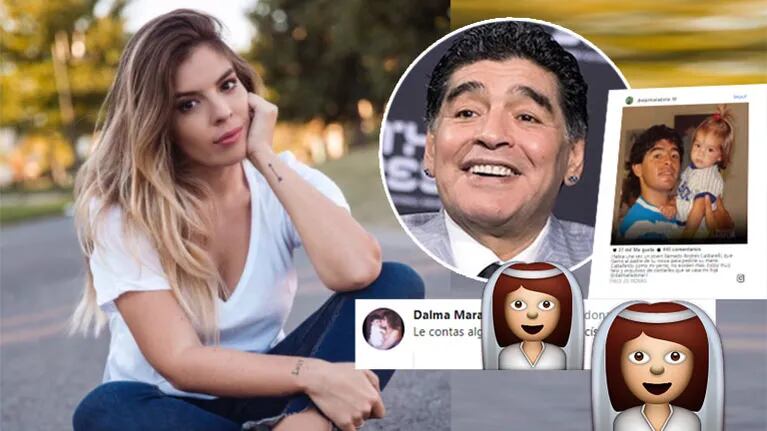 La reacción de Dalma después de que Diego Maradona anunció su casamiento ¡sin su permiso!: Le contás algo a tu...