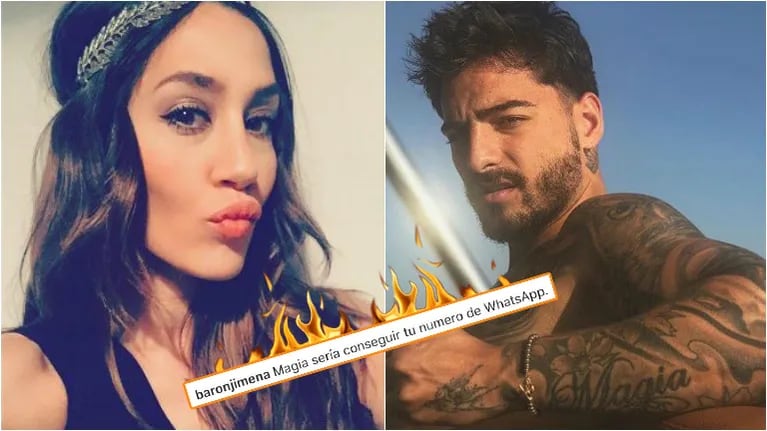 El comentario hot de Jimena Barón en una foto sexy de Maluma. Foto: Instagram