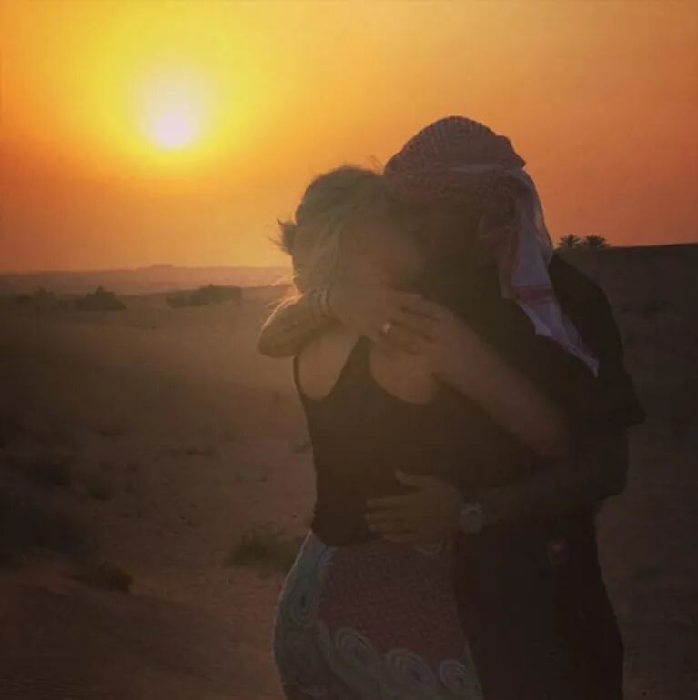 La cita romántica de Wanda Nara y Mauro Icardi en el desierto de Dubai