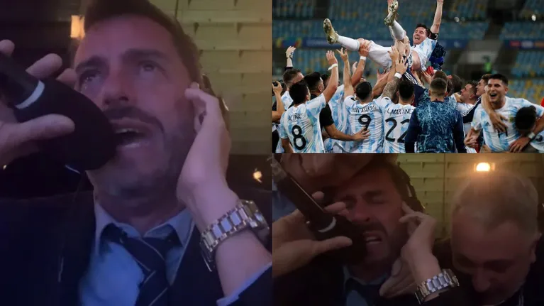 Conmovedor relato Pablo Giralt por el triunfo de Argentina en la Copa América: "Se terminó la mufa"