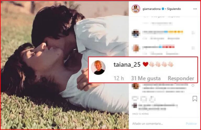 El sorpresivo comentario buena onda de Jorge Taiana a Gianinna Maradona en Instagram