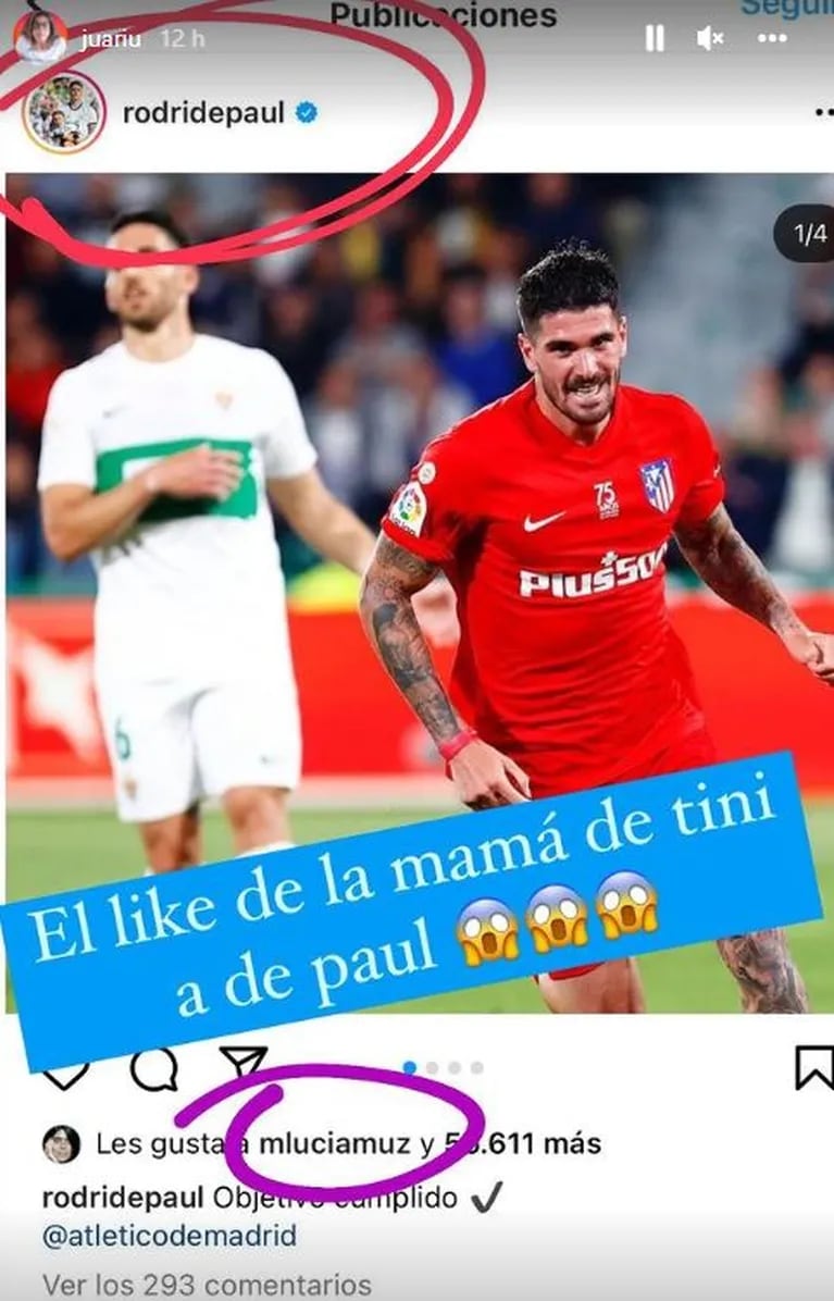 La mamá de Tini Stoessel tuvo un sorpresivo gesto con Rodrigo de Paul tras los rumores de enojo por el romance