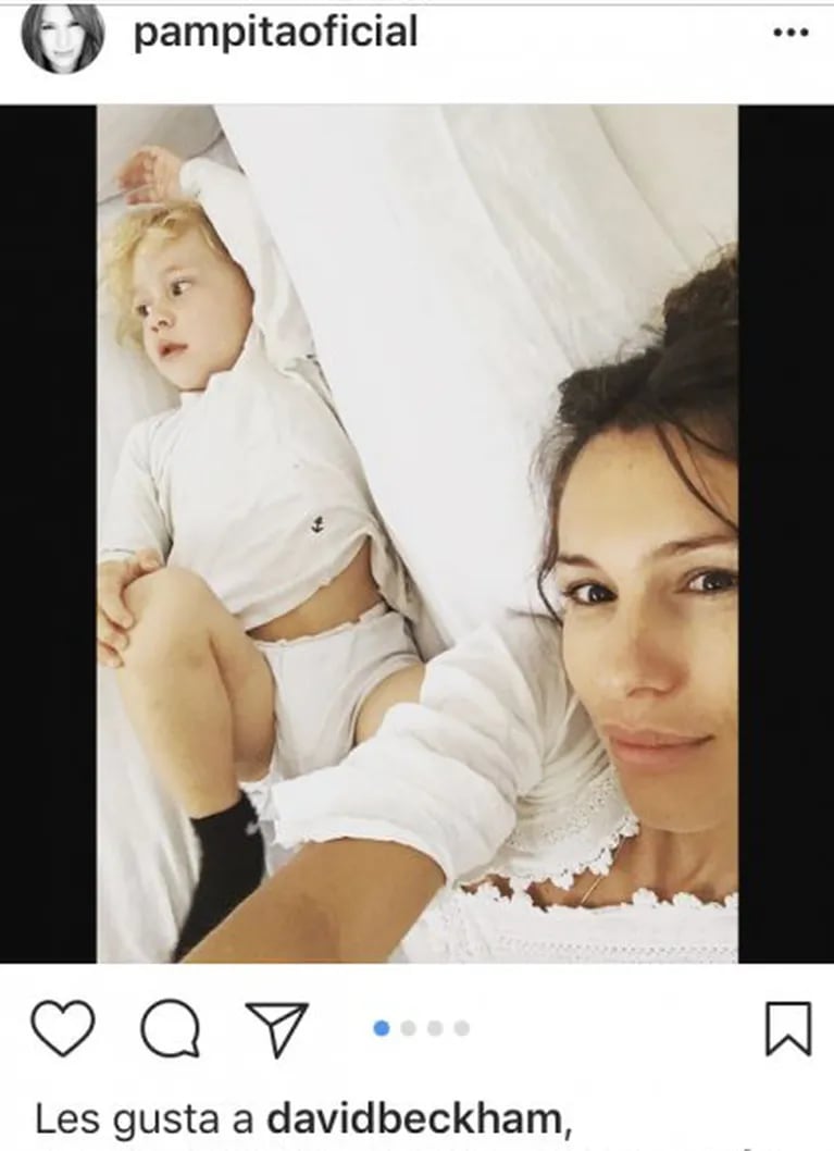 Mirá qué dijo Pampita después que David Beckham le puso "Like" a una de sus fotos en Instagram: "Es un hombre casado y eso no le da ninguna posibilidad"
