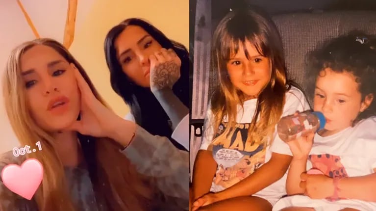Candela Tinelli cumplió 33 años y su hermana Mica la saludó con fotos inéditas de ambas