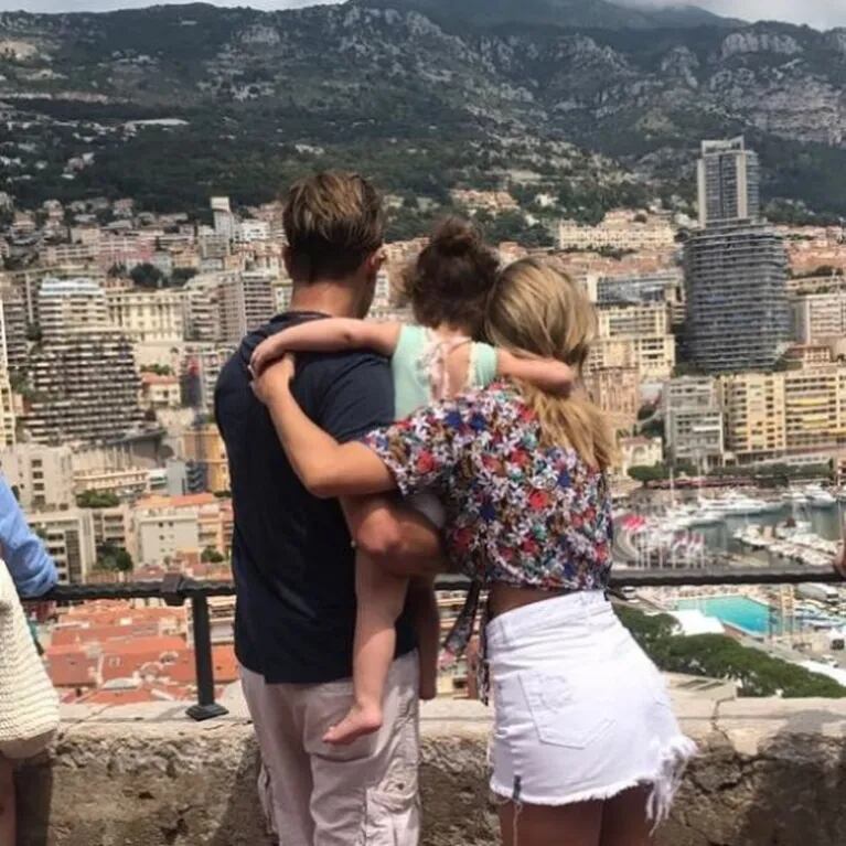 Las vacaciones familiares de Floppy Tesouro en Europa: "Me encanta conocer diferentes lugares"