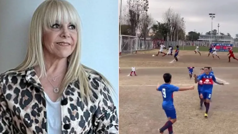 Claudia Villafañe compartió con emoción un golazo de su nieto Benjamín Agüero