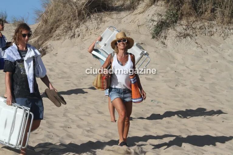 Maru Botana y sus hijos en José Ignacio: días de playa, arena y sol en familia