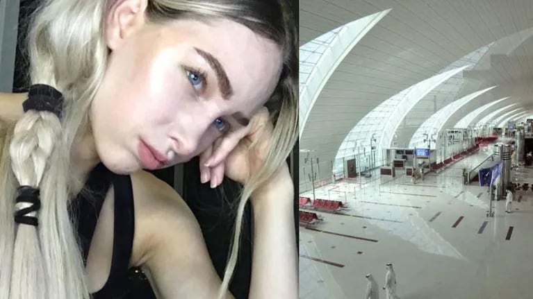Belén Pouchán: varada por dos días en el aeropuerto de Dubai.