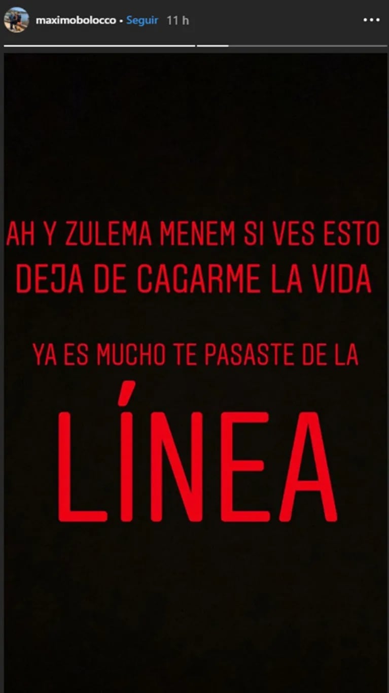 Escandalosos mensajes de Máximo Menem contra su padre y su hermana: "Zulemita, dejá de cag… la vida"