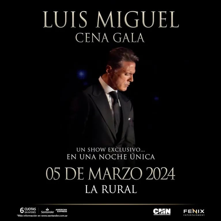 Cuánto cuesta la cena show privada con Luis Miguel: “Para millonarios”