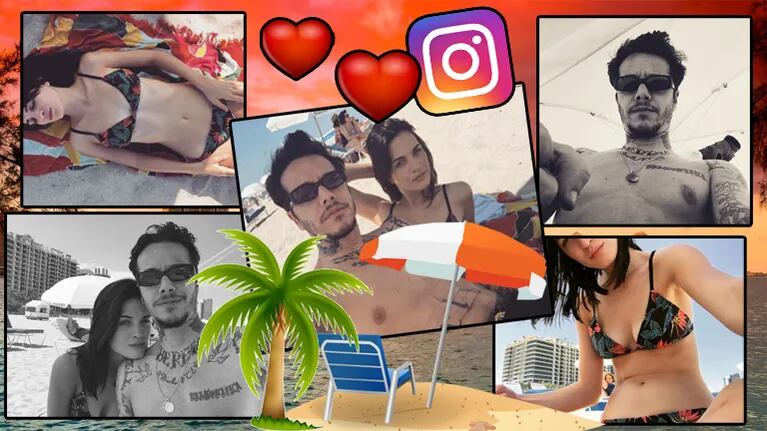 Sebastián Ortega y Carla Moure, de vacaciones en Miami (Foto: Instagram)