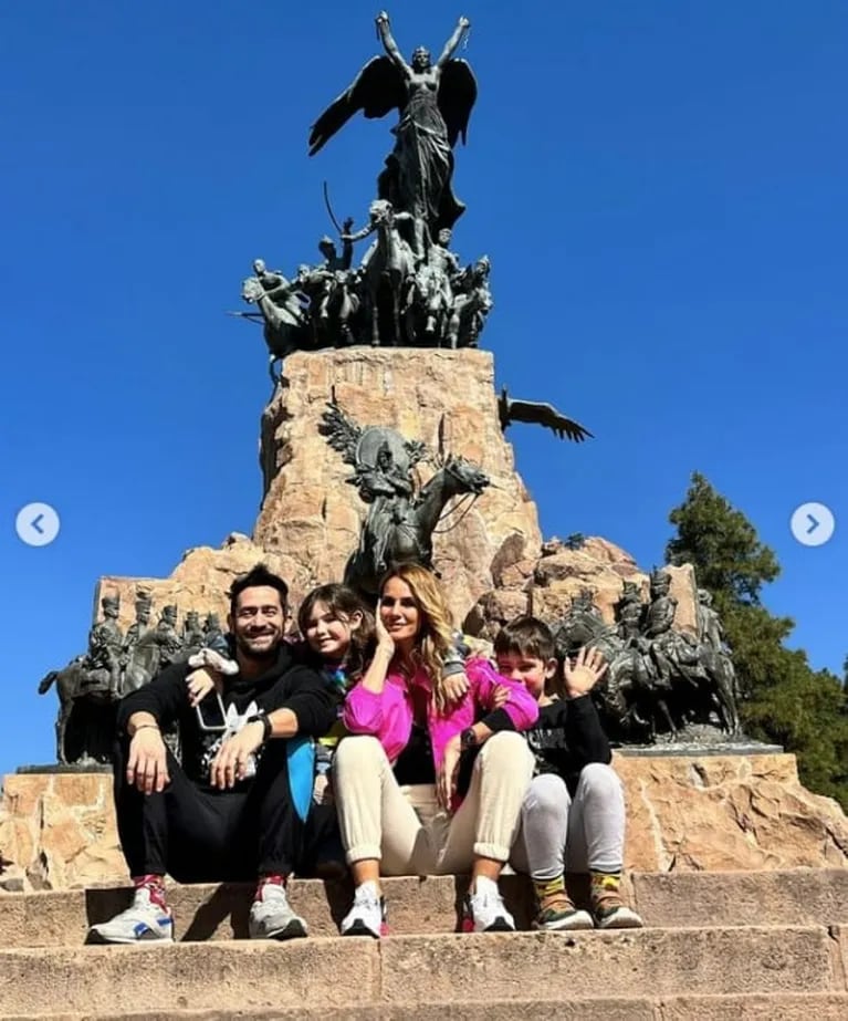 Sabrina Rojas viajó a Mendoza con sus hijos y Tucu López: el tierno álbum de fotos