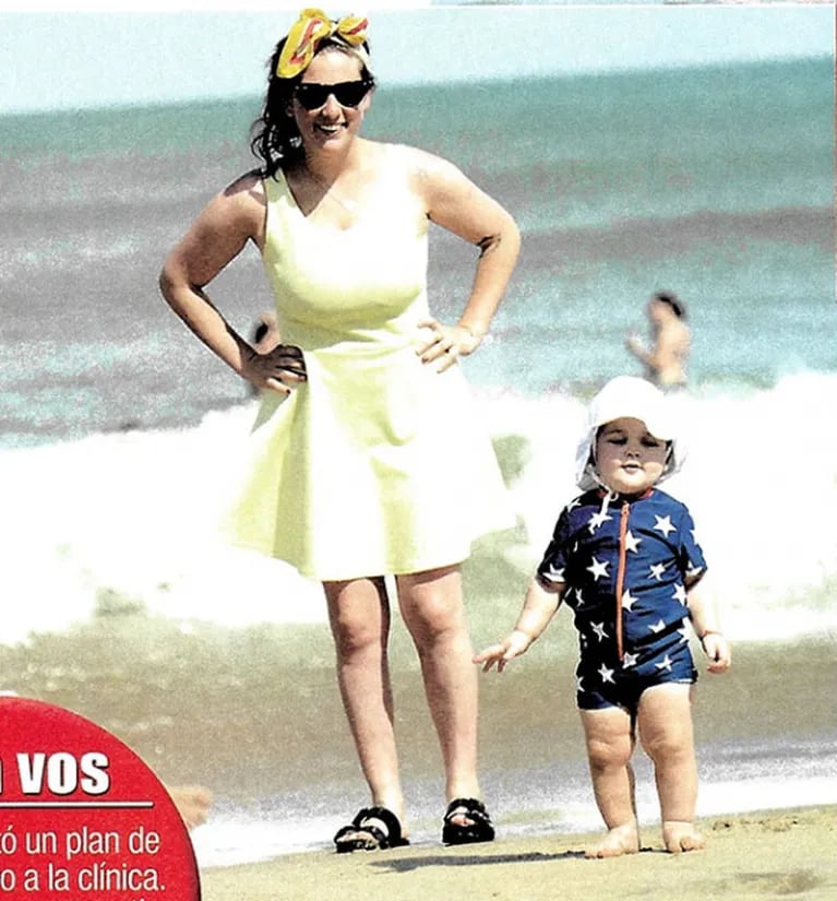 Las vacaciones maternales de Juana Repetto y su hijo Toribio en Mar del Plata: ¡mirá las fotos súper tiernas!