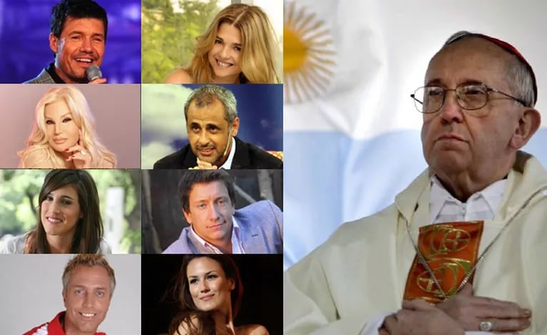 Tinelli, Araceli, Susana, Rial, La Sole, Nico Vázquez, Marley y Luli Fernández. ¡Papa argentino!