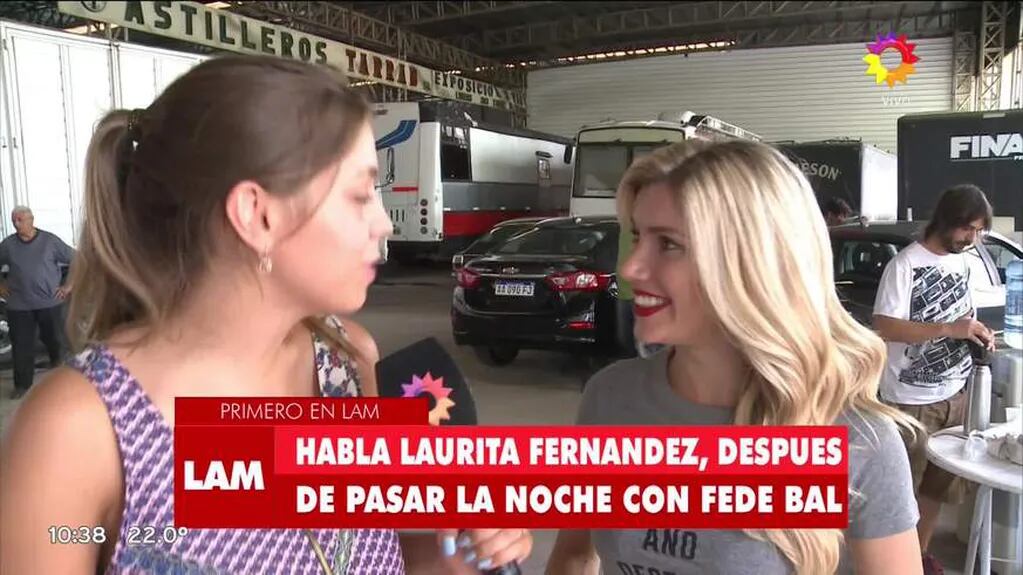 Laurita Fernández explicó si pasó la noche con Federico Bal