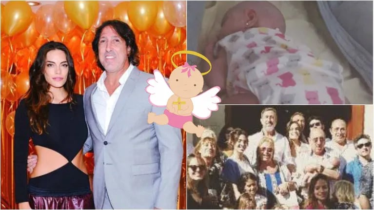 Emilia Attias y el Turco Naim bautizaron a su hija Gina a un mes y medio de su nacimiento. Foto: Instagram
