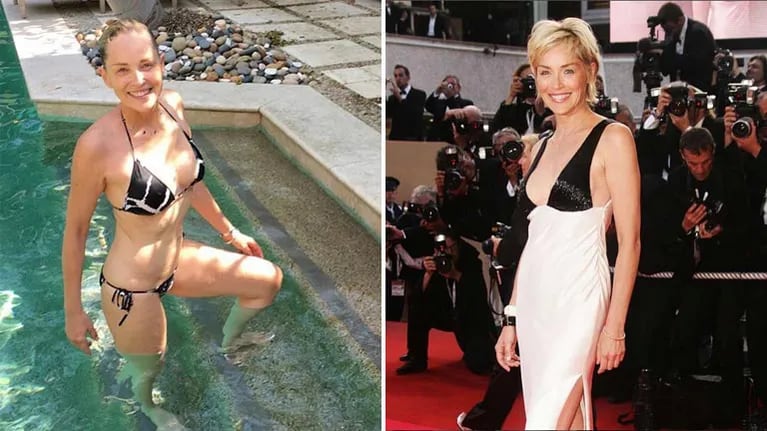 El lomazo de Sharon Stone en bikini que incendió Instagram. (Foto: Instagram)