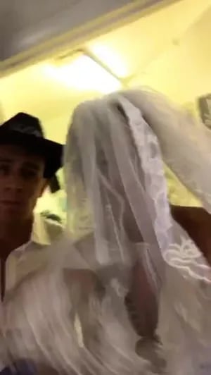 Ayelén Paleo se casó su novio Toto de Luca en Las Vegas