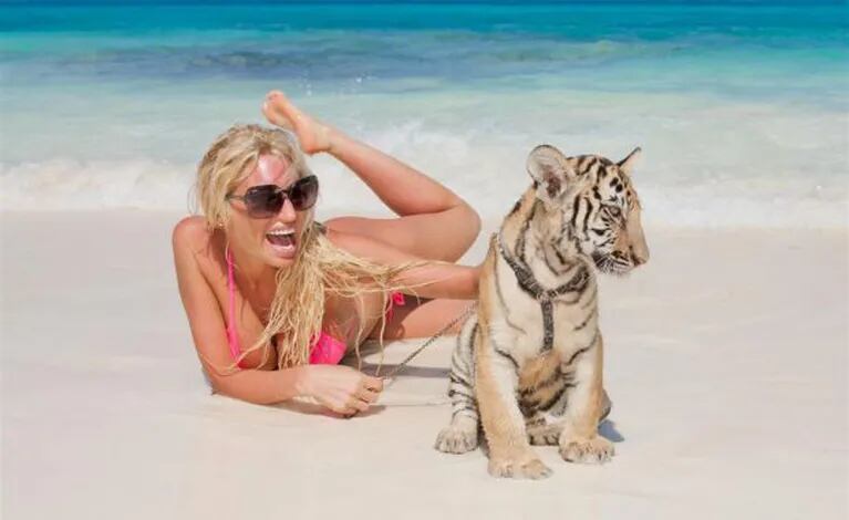 Victoria Xipolitakis, de vacaciones en Cancún (Foto: álbum personal de Xipolitakis)