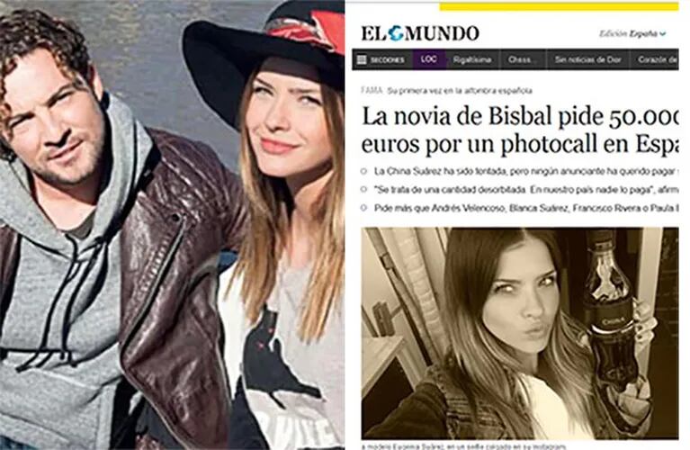 La China Suárez criticada en España. (Fotos: Web y Elmundo.es)