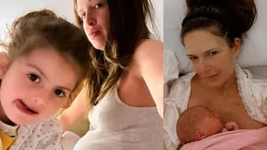 Isabel Macedo compartió las fotos del conmovedor encuentro de su hija mayor con su beba recién nacida.