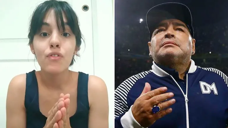 El duro video de la supuesta sexta hija de Diego Maradona