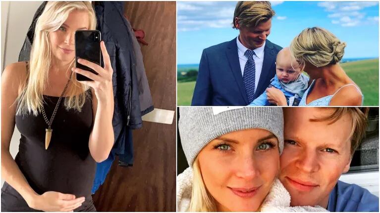 La Sueca Larsson anunció su segundo embarazo con una dulce foto luciendo su pancita (Fotos: Instagram)