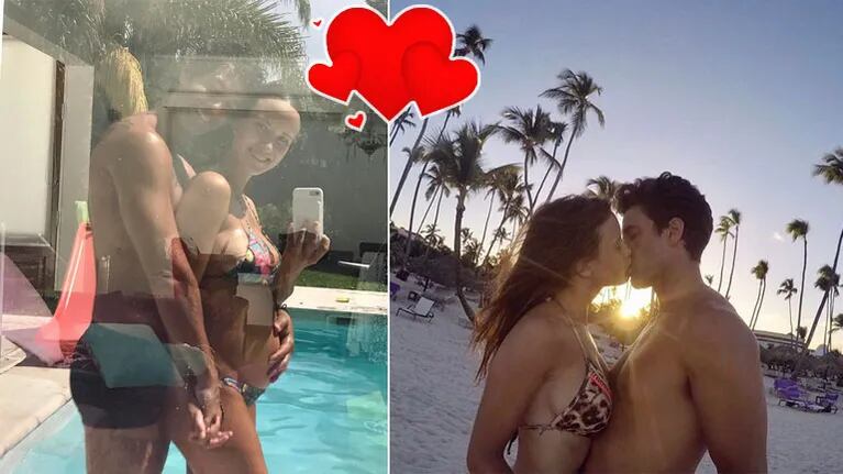 La romántica selfie de Camila Cavallo con Mariano Martínez acariciándole la pancita: "Mi todo" Foto: Instagram