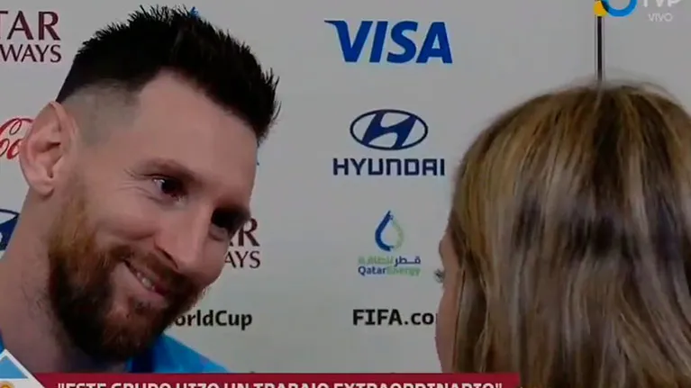 Video viral: la periodista Sofía Martínez emocionó a Lionel Messi en plena nota
