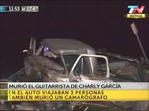 Murió el Negro García López, guitarrista de Charly García, en un accidente de tránsito