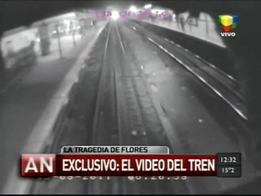 El video del accidente de Flores desde la cámara del tren