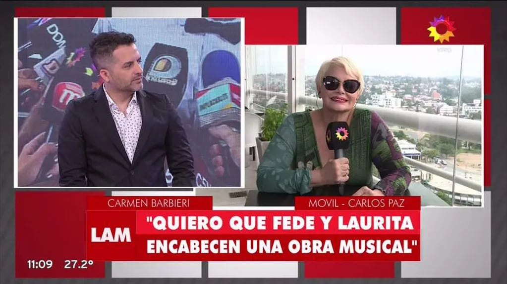 Laurita Fernández debutó en el panel de LAM… y De Brito la recibió con un picante comentario sobre Fede Bal: “¡Ángel, dale, es el primer día!”