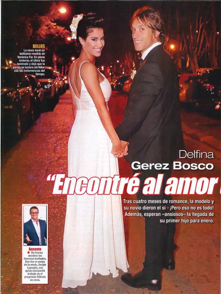 Todas las fotos del casamiento de Delfina Gerez Bosco y Fernando Beni: "No le presté tanta atención a la fiesta, sino al bebé, que crezca bien en mi panza"