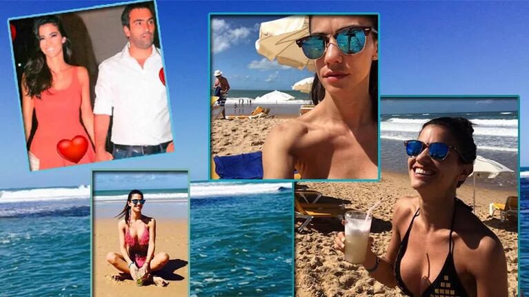 Delfina Gerez Bosco y sus vacaciones en Brasil. Fotos: Instagram y Web.