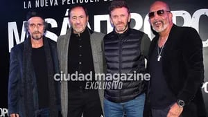 Diego Peretti, Martín Seefeld, Federico D'Elía y Alejandro Fiore juntos otra vez (Fotos: Movilpress). 