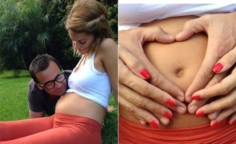 Vanina Escudero y Waldo, embarazados. (Fotos: Twtter)
