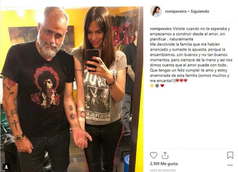 Romina Pereiro, profundo mensaje de cumpleaños a Jorge Rial y tatuaje en pareja: "Me devolviste..."